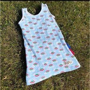 Absolutely adorable Kea Rainbow Dress/Ruffle top